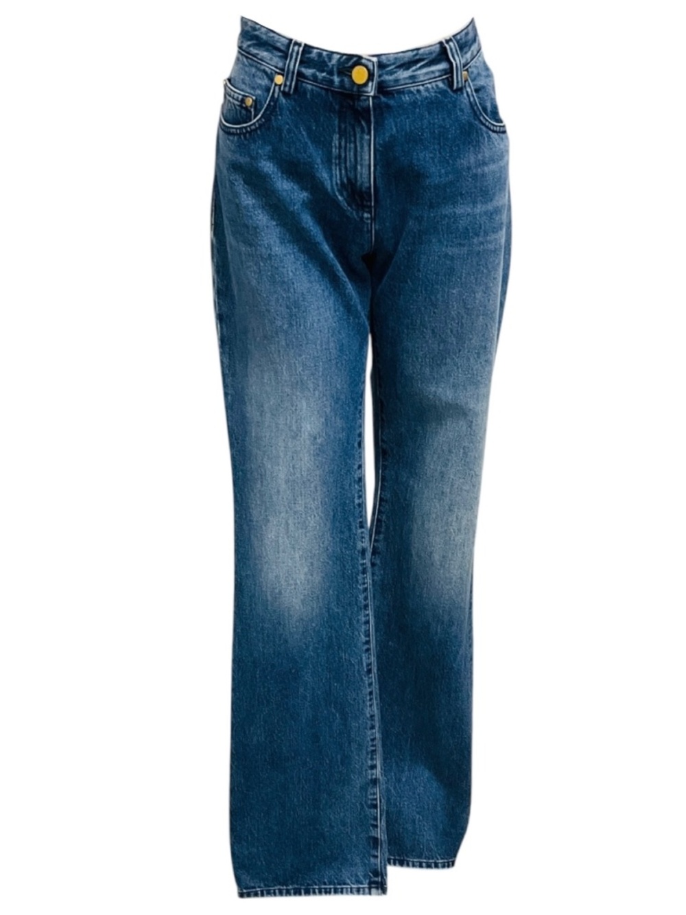MICHAEL KORS COLLECTION INDIGO DENIM SLIM STOVEPIPE JEANS